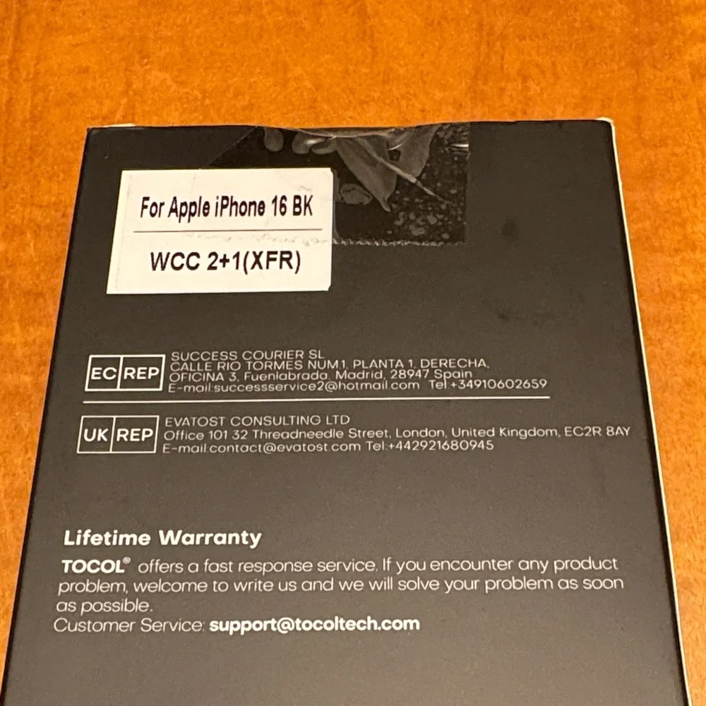 Black Screen Protector for iPhone 16